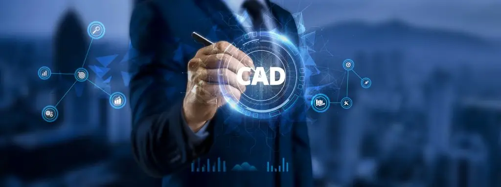אדריכל משרטט בעזרת תוכנת שרטוט CAD